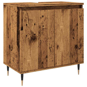 Bathroom Cabinet Old wood Engineered wood, iron Medium