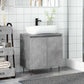 Bathroom Cabinet Concrete Gray Engineered Wood, Iron Medium