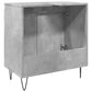 Bathroom Cabinet Concrete Gray Engineered Wood, Iron Medium