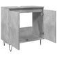 Bathroom Cabinet Concrete Gray Engineered Wood, Iron Medium