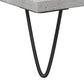 Bathroom Cabinet Concrete Gray Engineered Wood, Iron Medium