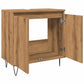 Bathroom Cabinet Artisan oak Engineered wood, Iron Medium