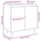 Bathroom Cabinet Artisan oak Engineered wood, Iron Medium