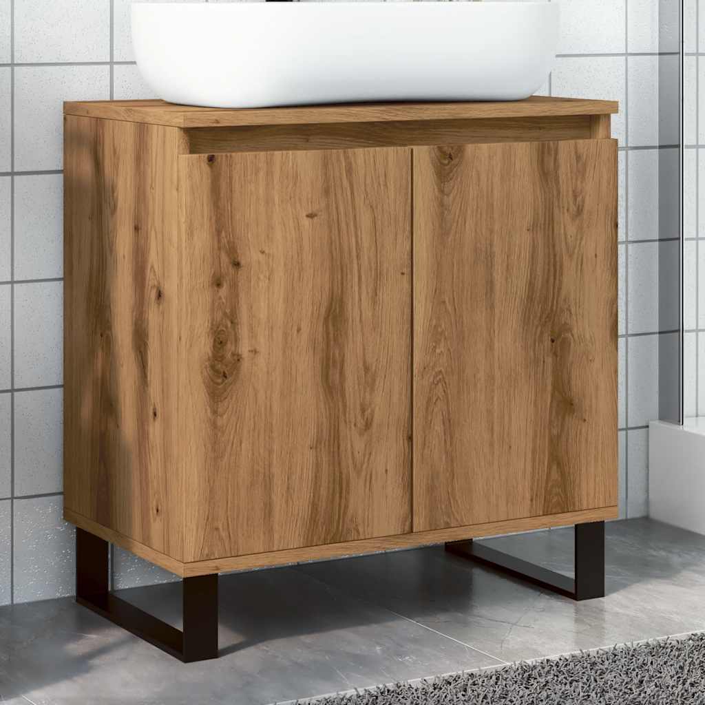 Bathroom Cabinet Artisan Oak 22.8x13.0x23.6" Engineered Wood