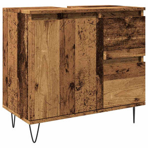 Sink Cabinet Old wood Engineered wood Medium