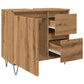 Bathroom Sink Cabinet Artisan Oak 25.6x13.0x23.6" Engineered Wood