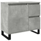 Bathroom Sink Cabinet Concrete Grey Engineered Wood, Iron Medium