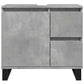 Bathroom Sink Cabinet Concrete Grey Engineered Wood, Iron Medium
