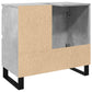 Bathroom Sink Cabinet Concrete Grey Engineered Wood, Iron Medium
