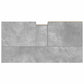 Bathroom Sink Cabinet Concrete Grey Engineered Wood, Iron Medium