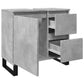 Bathroom Sink Cabinet Concrete Grey Engineered Wood, Iron Medium