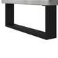 Bathroom Sink Cabinet Concrete Grey Engineered Wood, Iron Medium