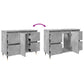 Bathroom Cabinet Concrete Grey Engineered wood, Iron Medium