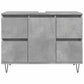 Bathroom Cabinet Concrete Grey Engineered wood, Iron Medium