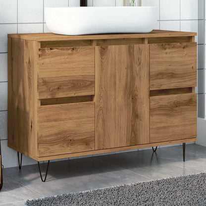 Bathroom Cabinet Artisan Oak 31.5x13.0x23.6" Engineered Wood