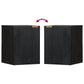 Bathroom Hanging Cabinet Black Engineered Wood Compact