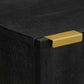 Bathroom Hanging Cabinet Black Engineered Wood Compact
