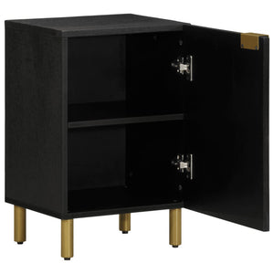 Bathroom Cabinet Black Engineered Wood Compact Modern