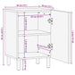 Bathroom Cabinet Black Engineered Wood Compact Modern