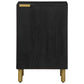 Bathroom Cabinet Black Engineered Wood Compact Modern