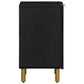 Bathroom Cabinet Black Engineered Wood Compact Modern