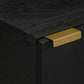 Bathroom Cabinet Black Engineered Wood Compact Modern