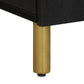 Bathroom Cabinet Black Engineered Wood Compact Modern