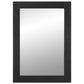 Bathroom Mirror Black Engineered wood and brass 19.7 x 27.6 in