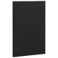 Bathroom Mirror Black Engineered wood and brass 19.7 x 27.6 in