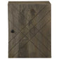 Bathroom Cabinet Black Solid Mango Wood, Engineered Wood, Metal