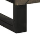 Bathroom Cabinet Black Solid mango wood, engineered wood, metal