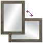 Bathroom Mirror Grey Solid mango wood Medium Durable