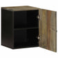 Bathroom Wall Cabinet Black Solid Mango Wood