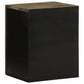 Bathroom Wall Cabinet Black Solid Mango Wood