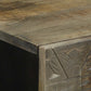 Bathroom Wall Cabinet Black Solid Mango Wood