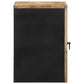 Bathroom Sink Cabinet Black Solid Mango Wood Medium