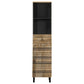 Bathroom Cabinet Black Solid mango wood, Iron Medium
