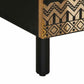 Bathroom Cabinet Black Solid mango wood, Iron Medium