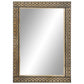 Bathroom Mirror Black Solid Mango Wood, Glass 19.7 x 27.6 in