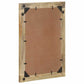 Bathroom Mirror Black Solid Mango Wood, Glass 19.7 x 27.6 in