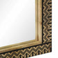 Bathroom Mirror Black Solid Mango Wood, Glass 19.7 x 27.6 in