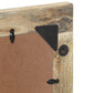 Bathroom Mirror Black Solid Mango Wood, Glass 19.7 x 27.6 in