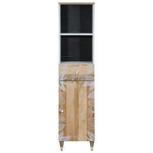 Bathroom Cabinet Mango natural with white paint