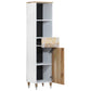 Bathroom Cabinet Mango natural with white paint