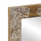 Bathroom Mirror Natural Mango with White Paint