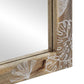 Bathroom Mirror Natural Mango with White Paint