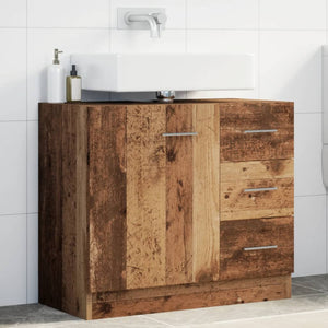Sink Cabinet Old wood Engineered wood Medium