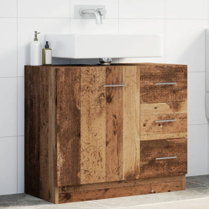 Sink Cabinet Old wood Engineered wood Medium