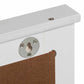 Mirror with Mirror White 55.5 x 5 x 70 cm Solid pine wood