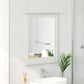 Mirror with Mirror White 55.5 x 5 x 70 cm Solid pine wood